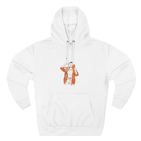 Three-Panel Fleece Hoodie