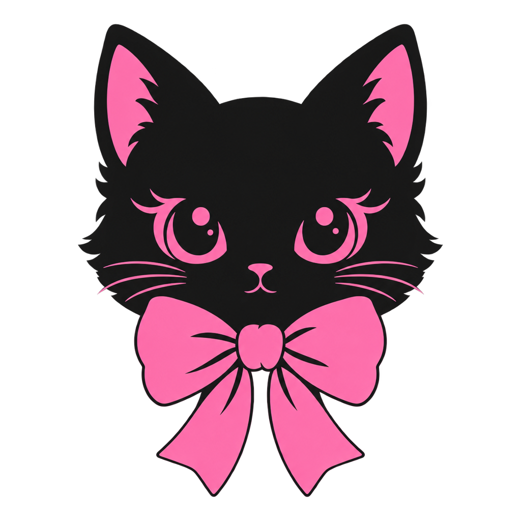 Kawaii Noir Kitten