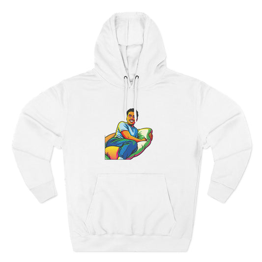 Three-Panel Fleece Hoodie