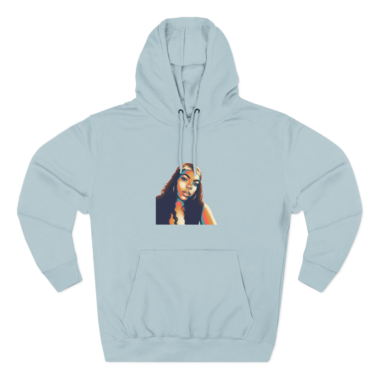 Three-Panel Fleece Hoodie