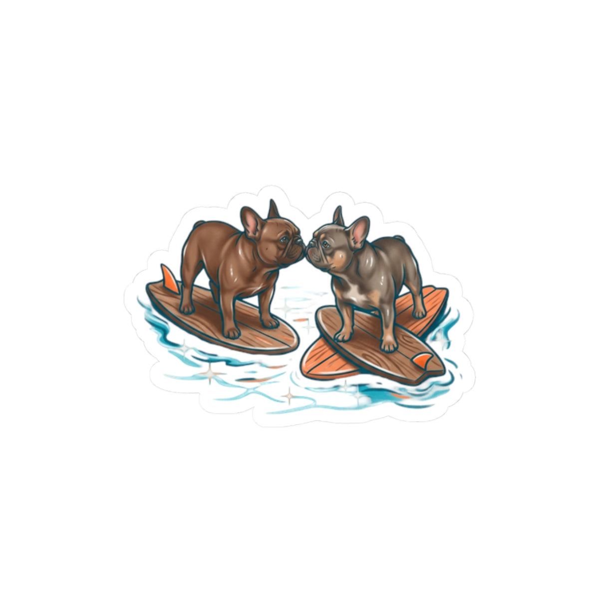 Surfing French Bulldogs