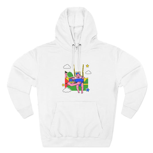 Three-Panel Fleece Hoodie