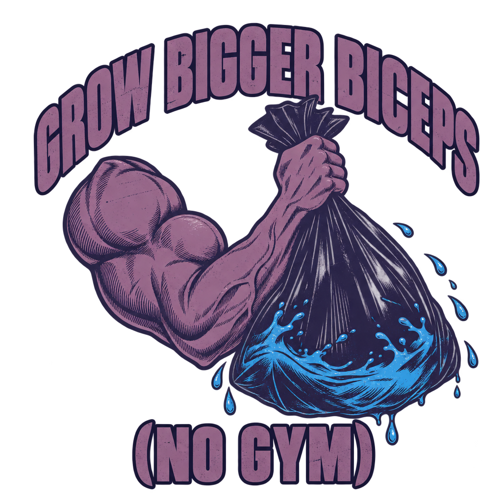 Grow Bigger Biceps Trash Bag Curl