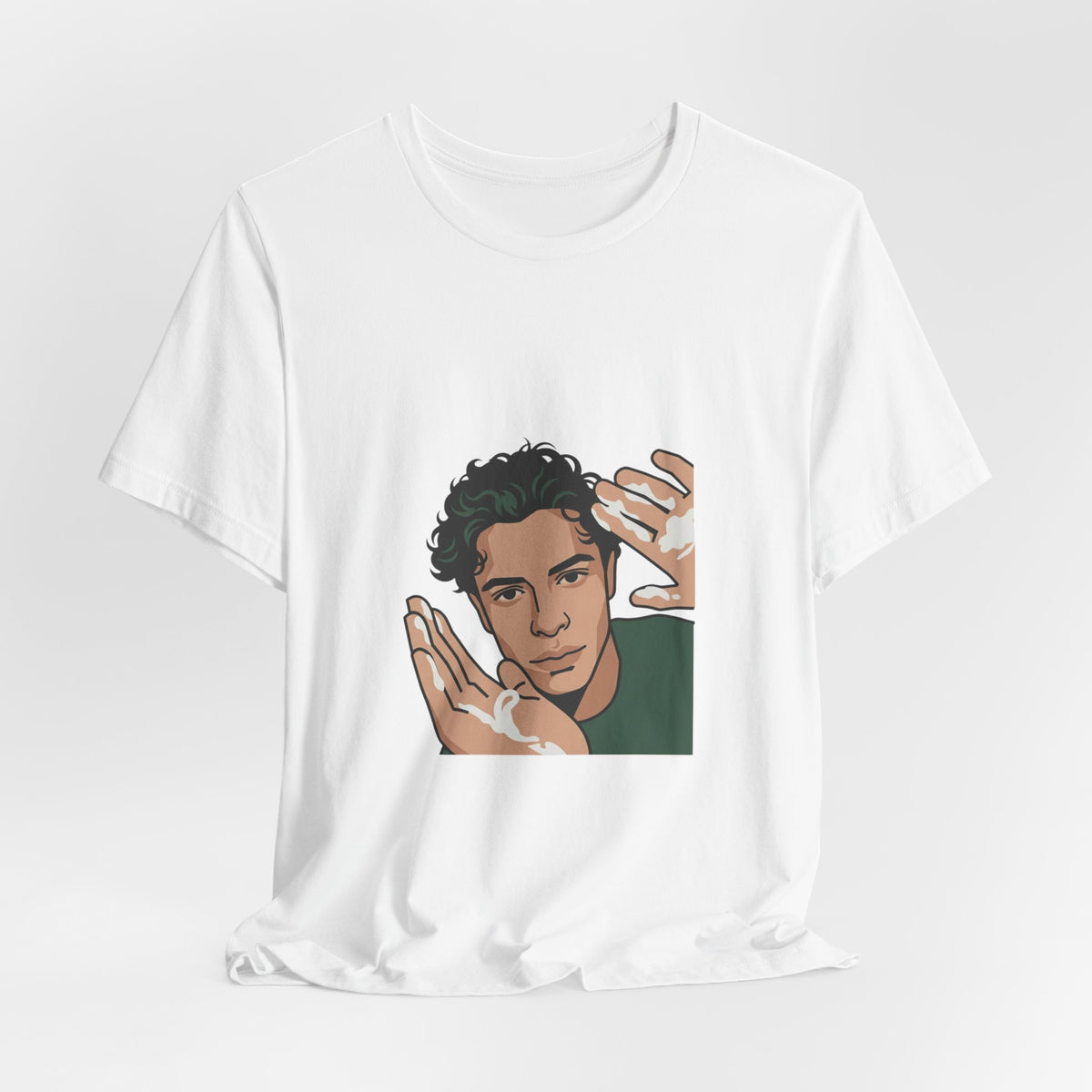 Iconic Cream Hands Portrait