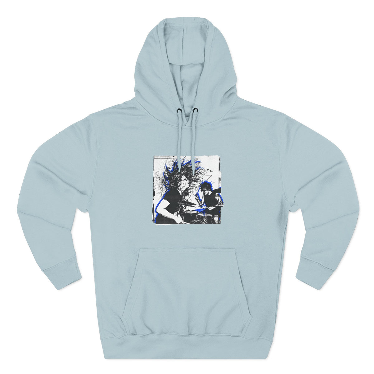 Three-Panel Fleece Hoodie