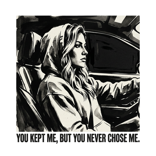You kept me, but you never chose me.