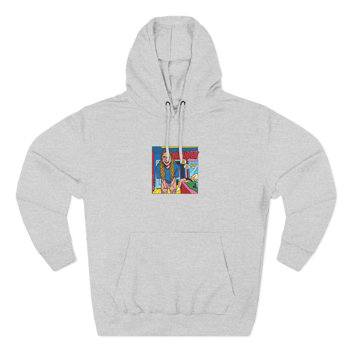 Three-Panel Fleece Hoodie