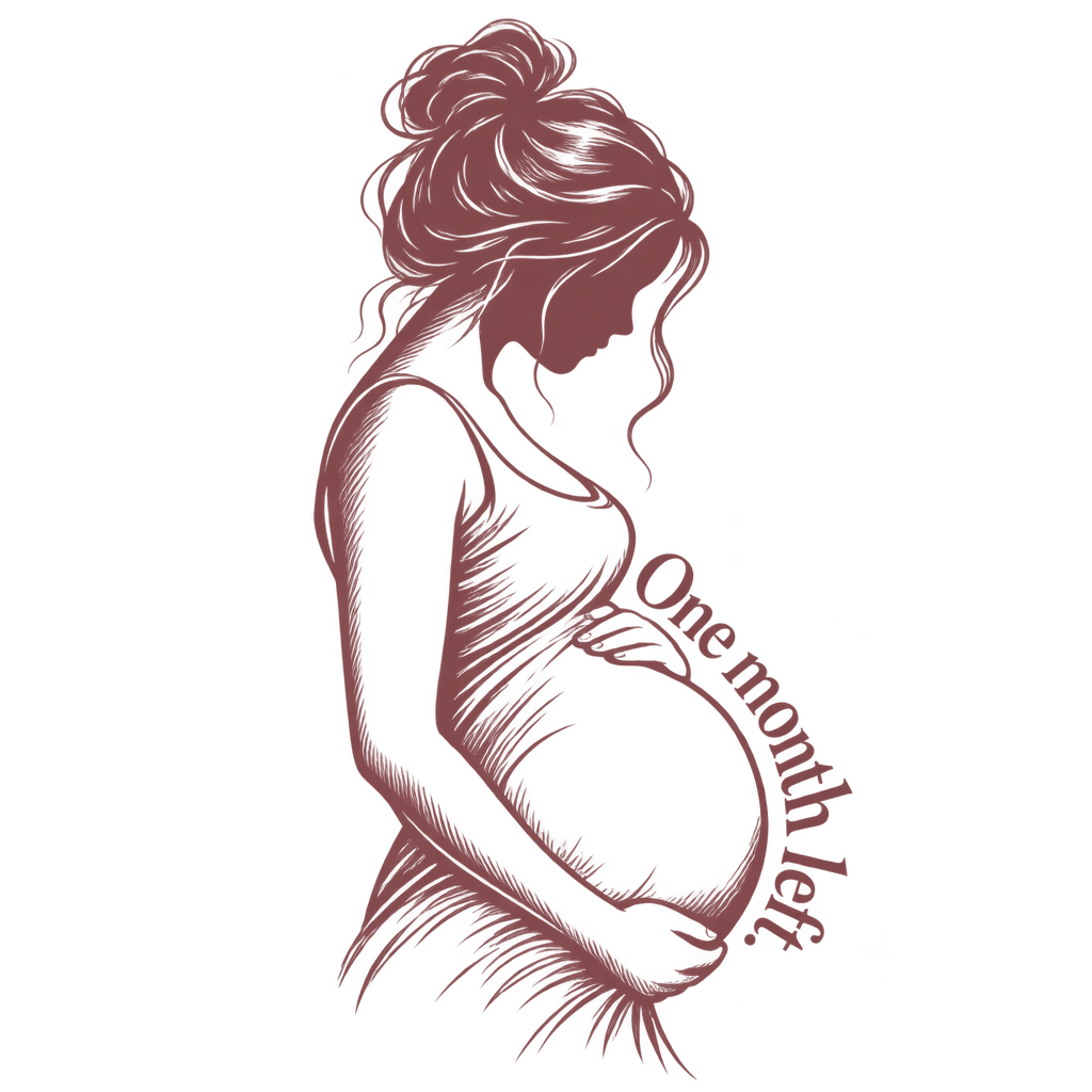 One Month Left Silhouette