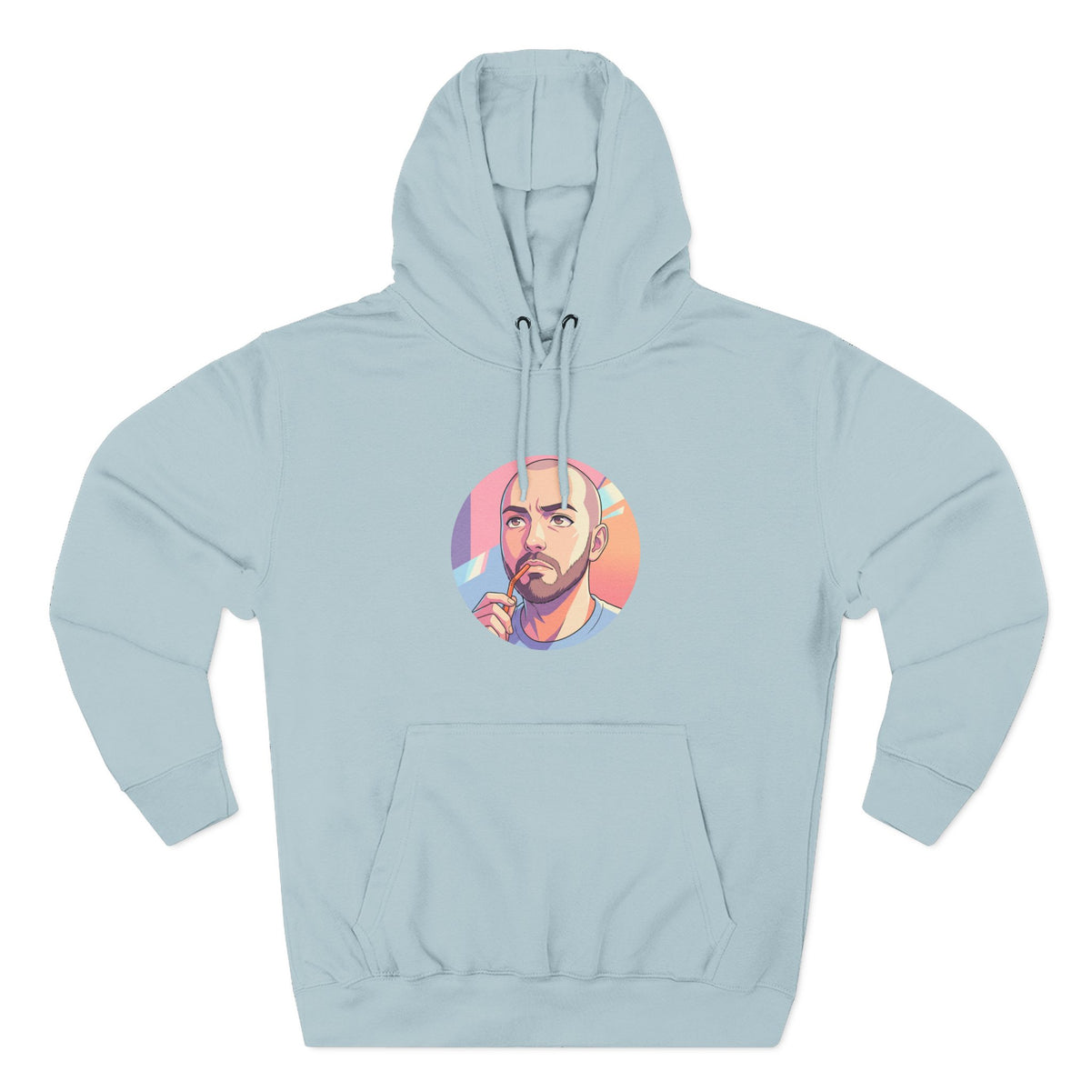 Three-Panel Fleece Hoodie