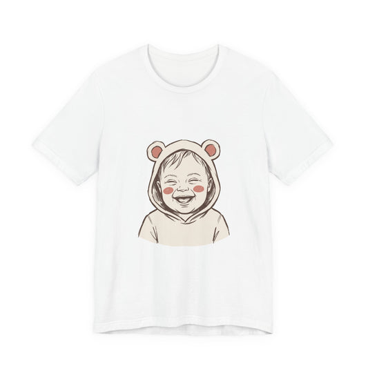Ecstatic Laugh in Bear Hoodie
