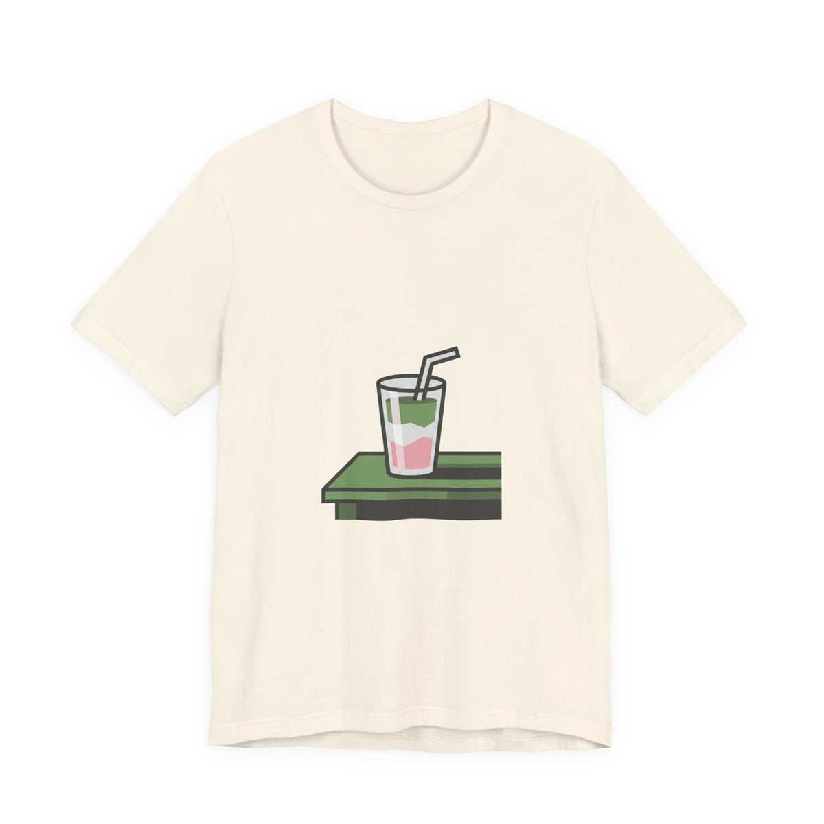 Aesthetic Layered Matcha Drink