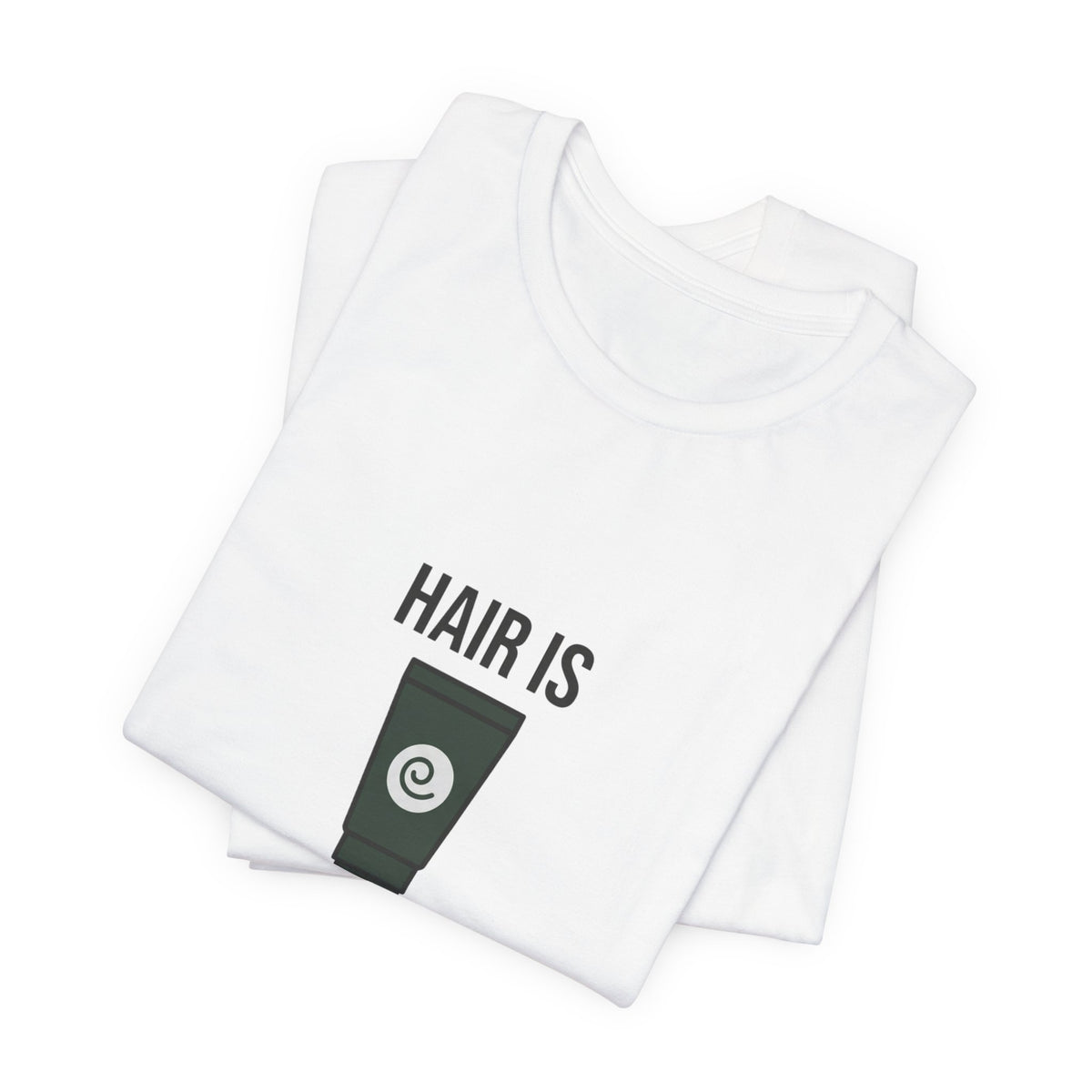 Hair is Men's Makeup Graphic