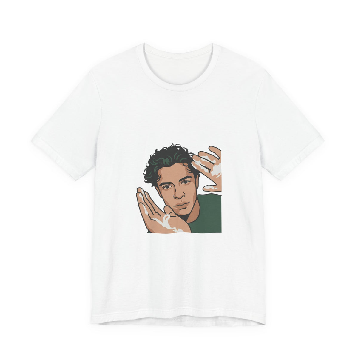 Iconic Cream Hands Portrait