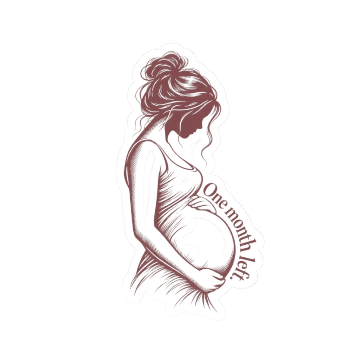 One Month Left Silhouette