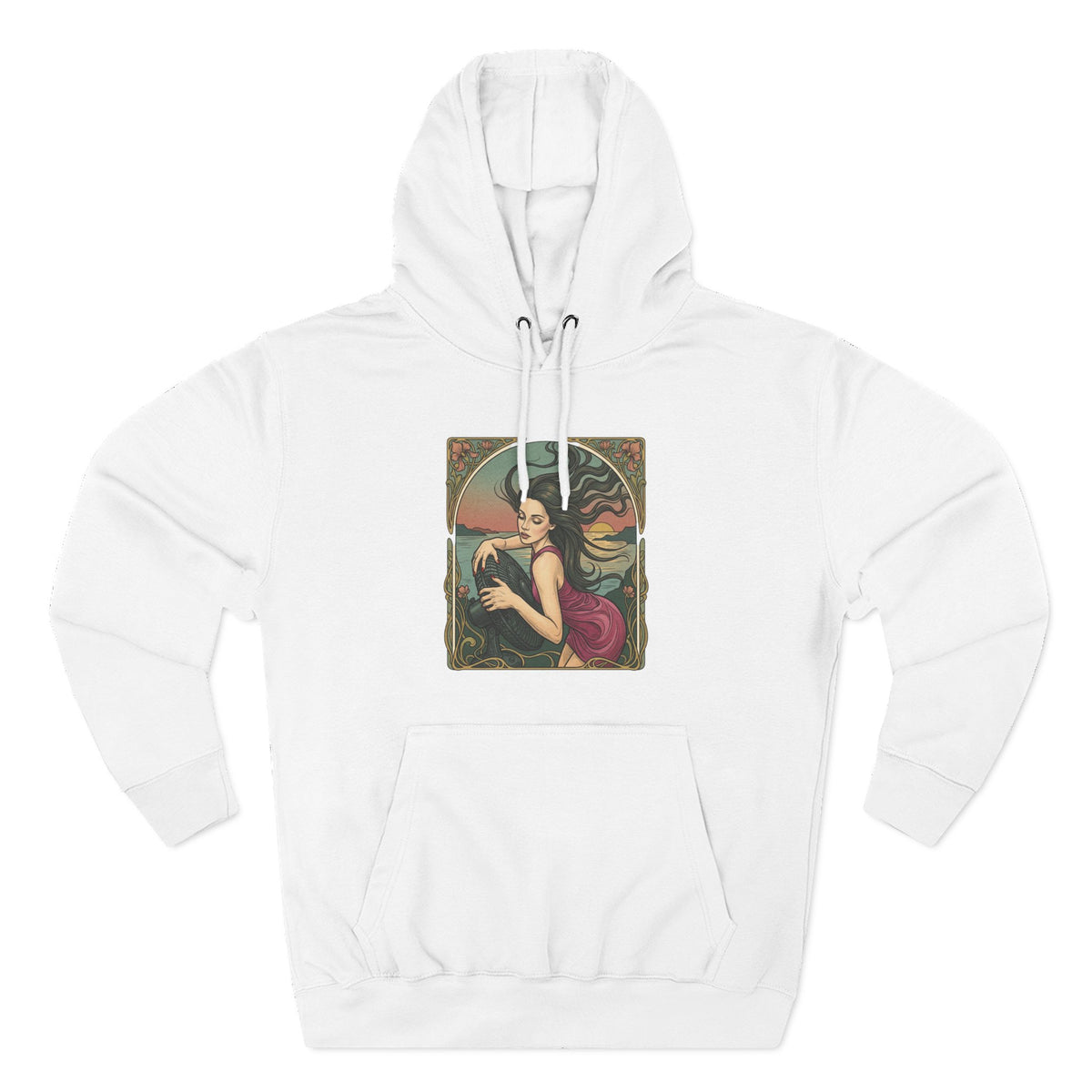 Three-Panel Fleece Hoodie