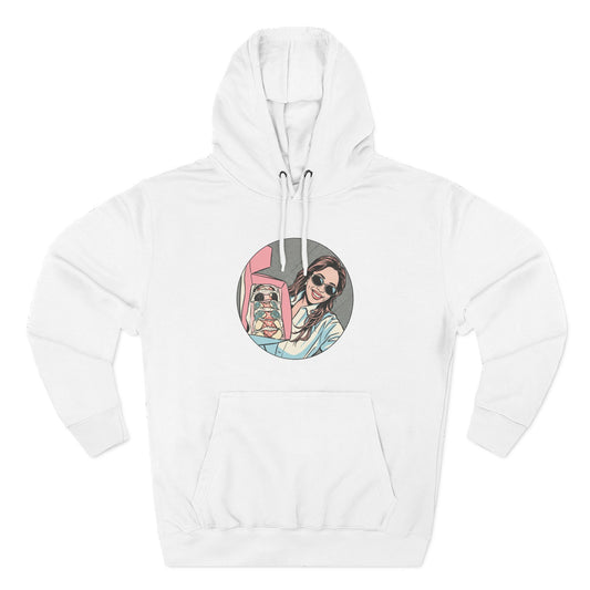 Three-Panel Fleece Hoodie