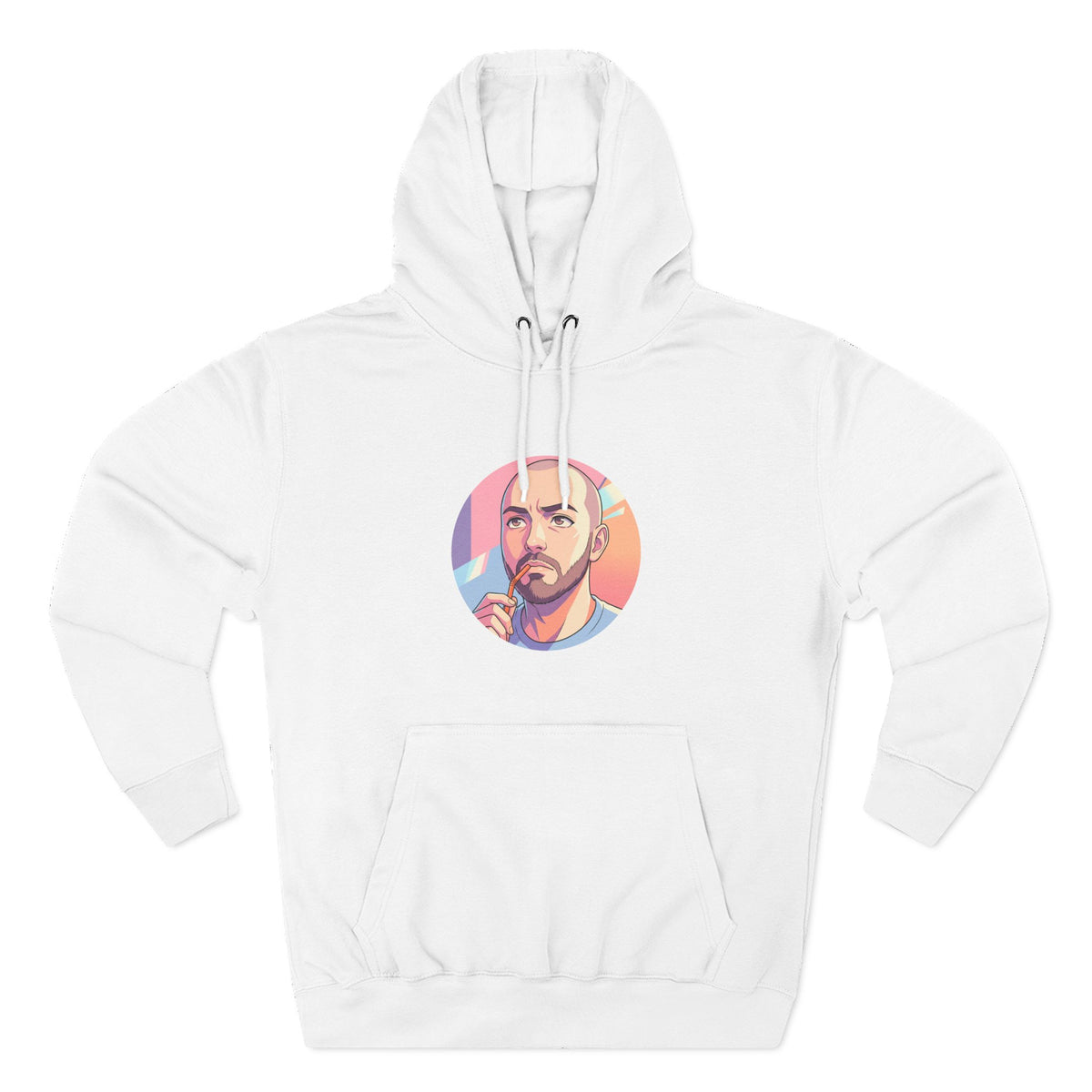 Three-Panel Fleece Hoodie