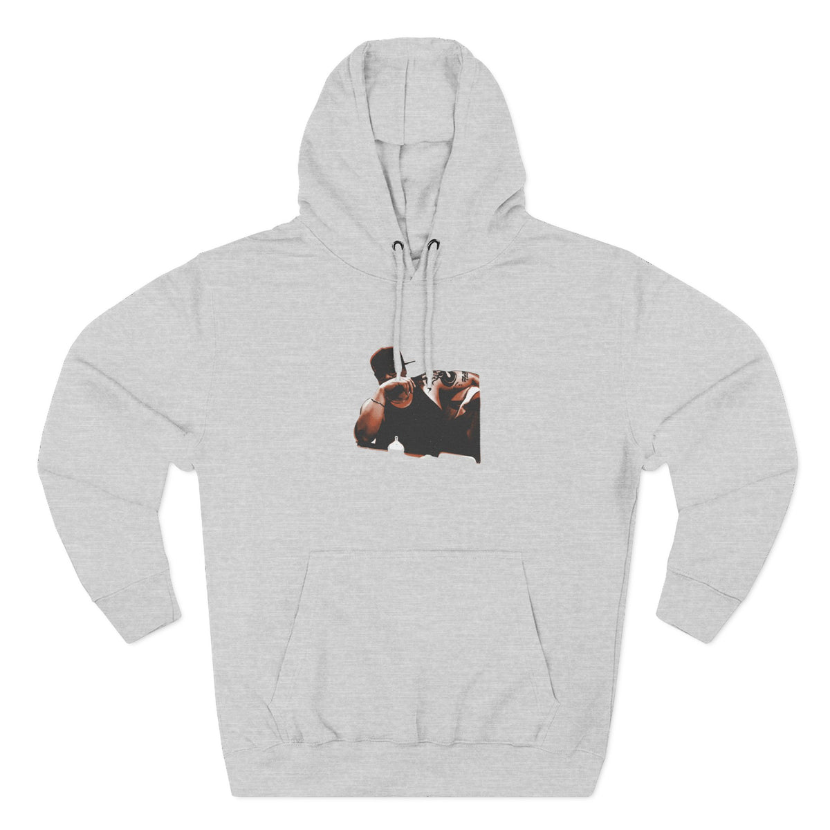 Three-Panel Fleece Hoodie