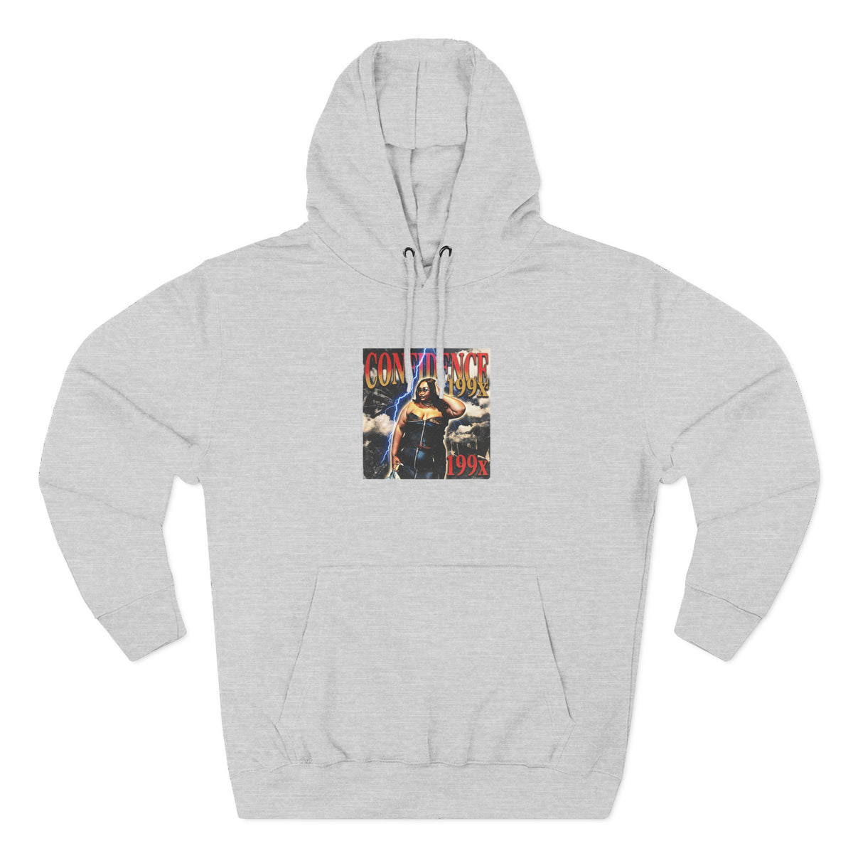 Three-Panel Fleece Hoodie