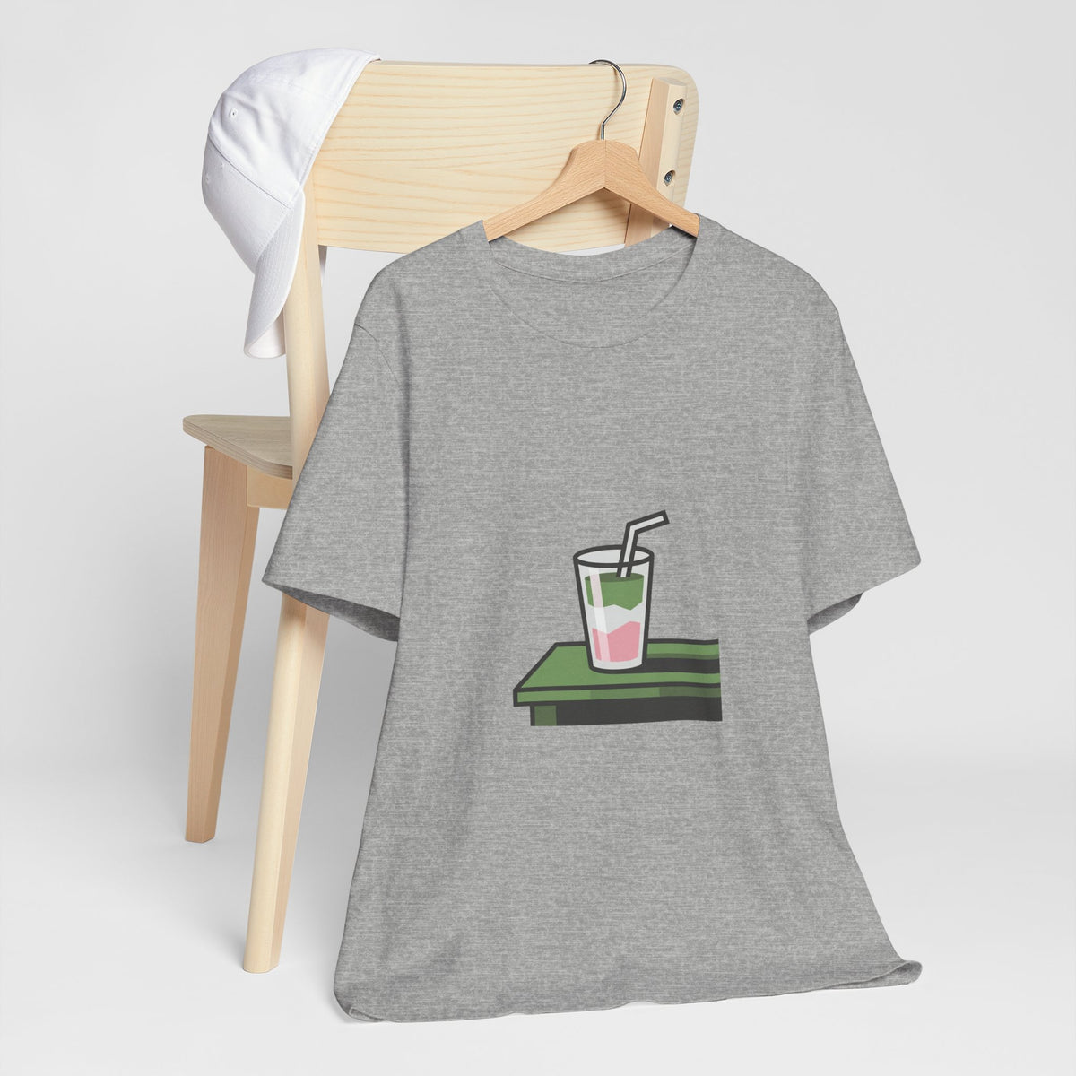 Aesthetic Layered Matcha Drink