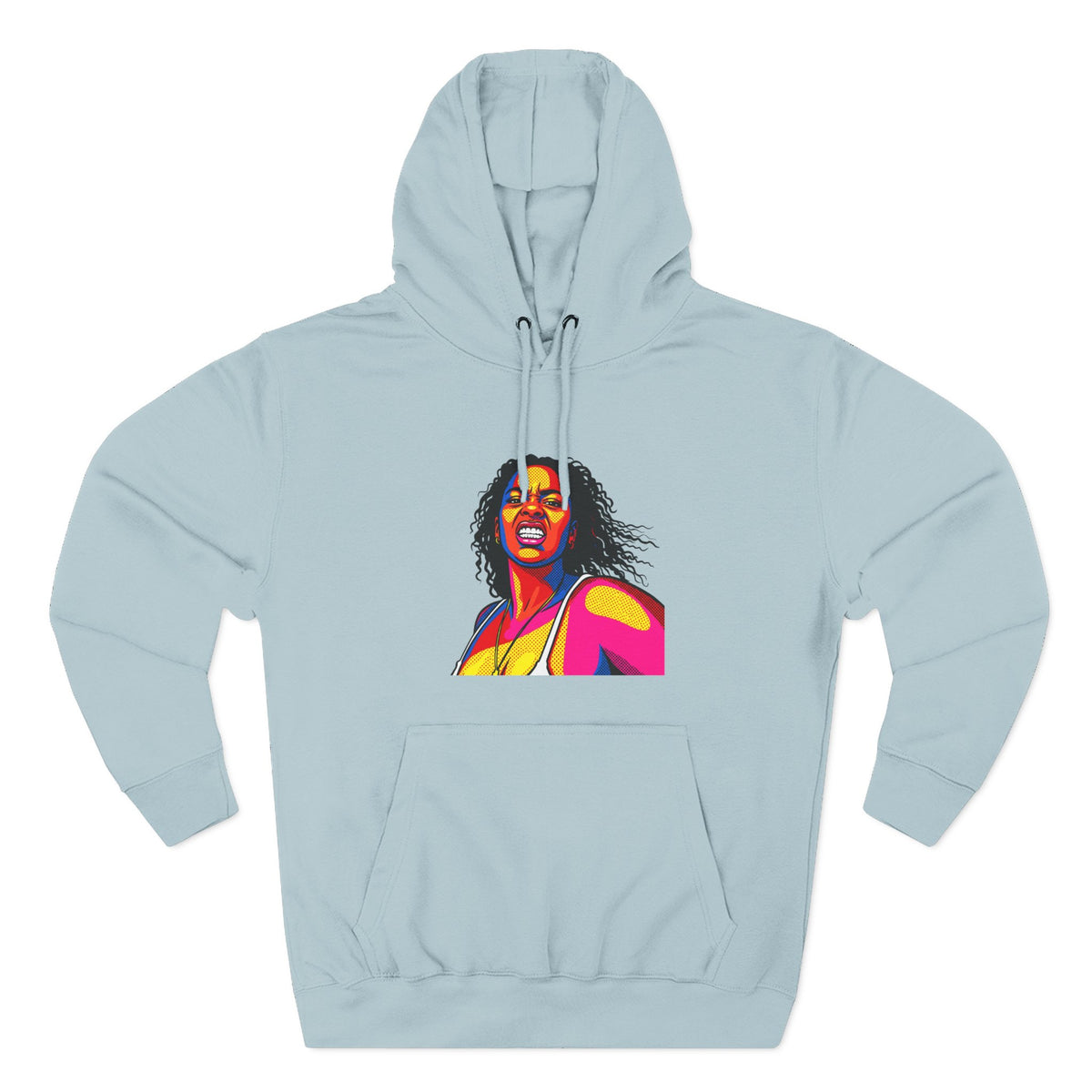 Three-Panel Fleece Hoodie