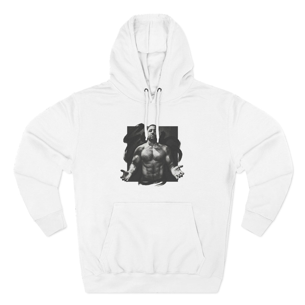 Three-Panel Fleece Hoodie