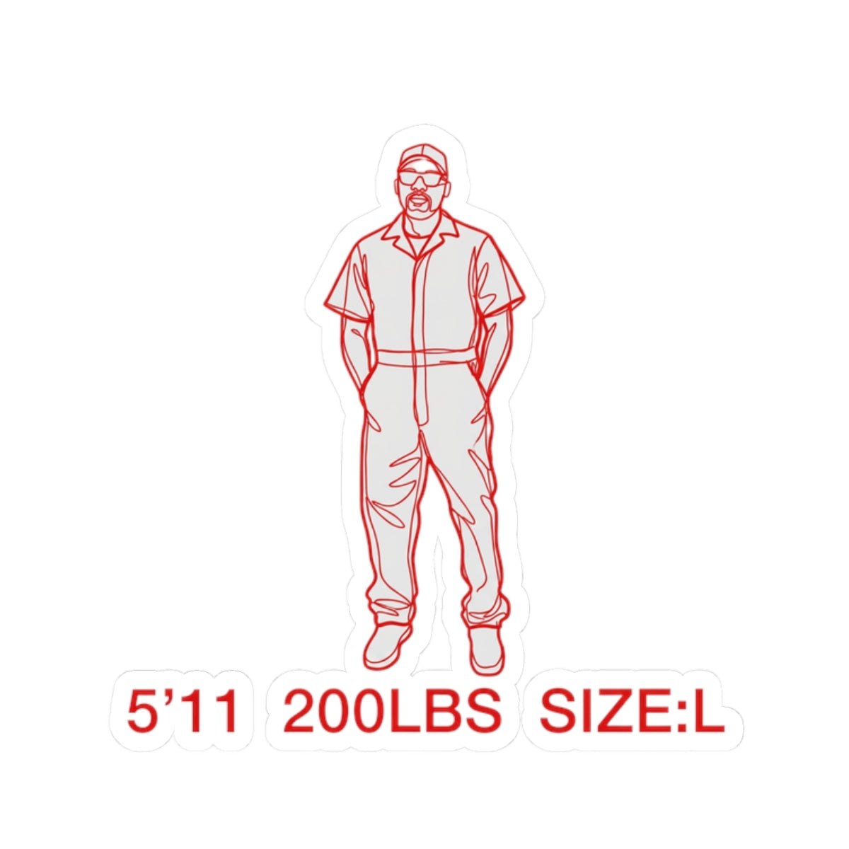 5'11 200LBS SIZE:L