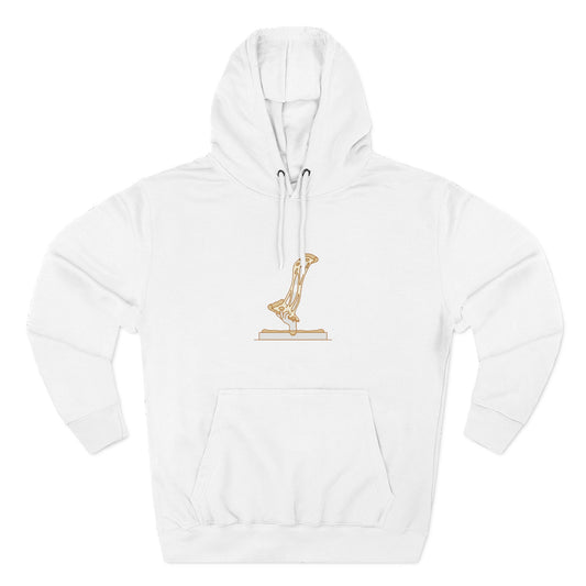 Three-Panel Fleece Hoodie