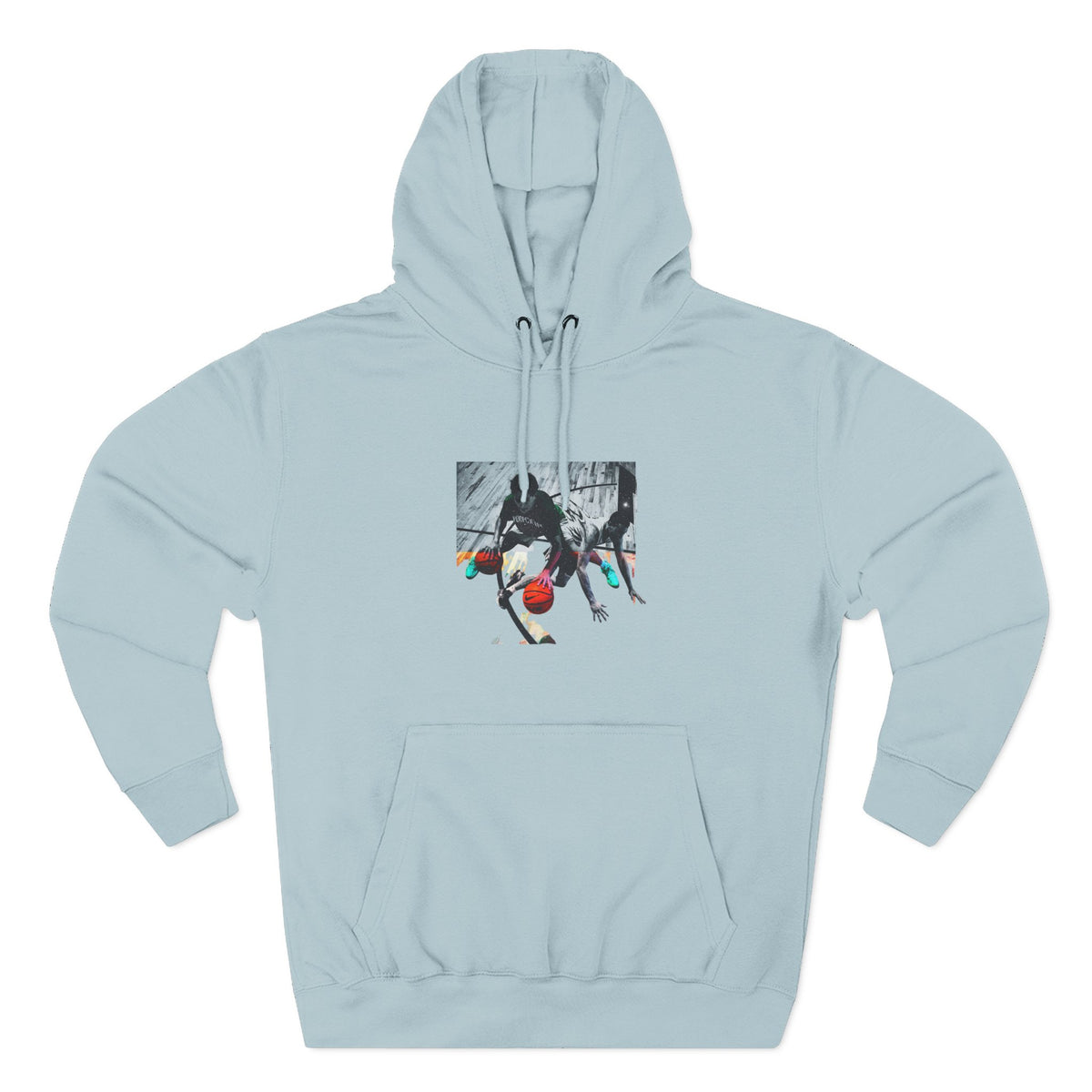 Three-Panel Fleece Hoodie