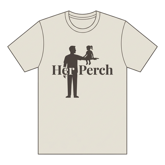 Father Daughter Perch Silhouette