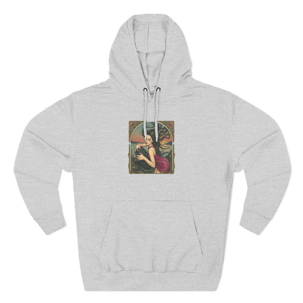 Three-Panel Fleece Hoodie