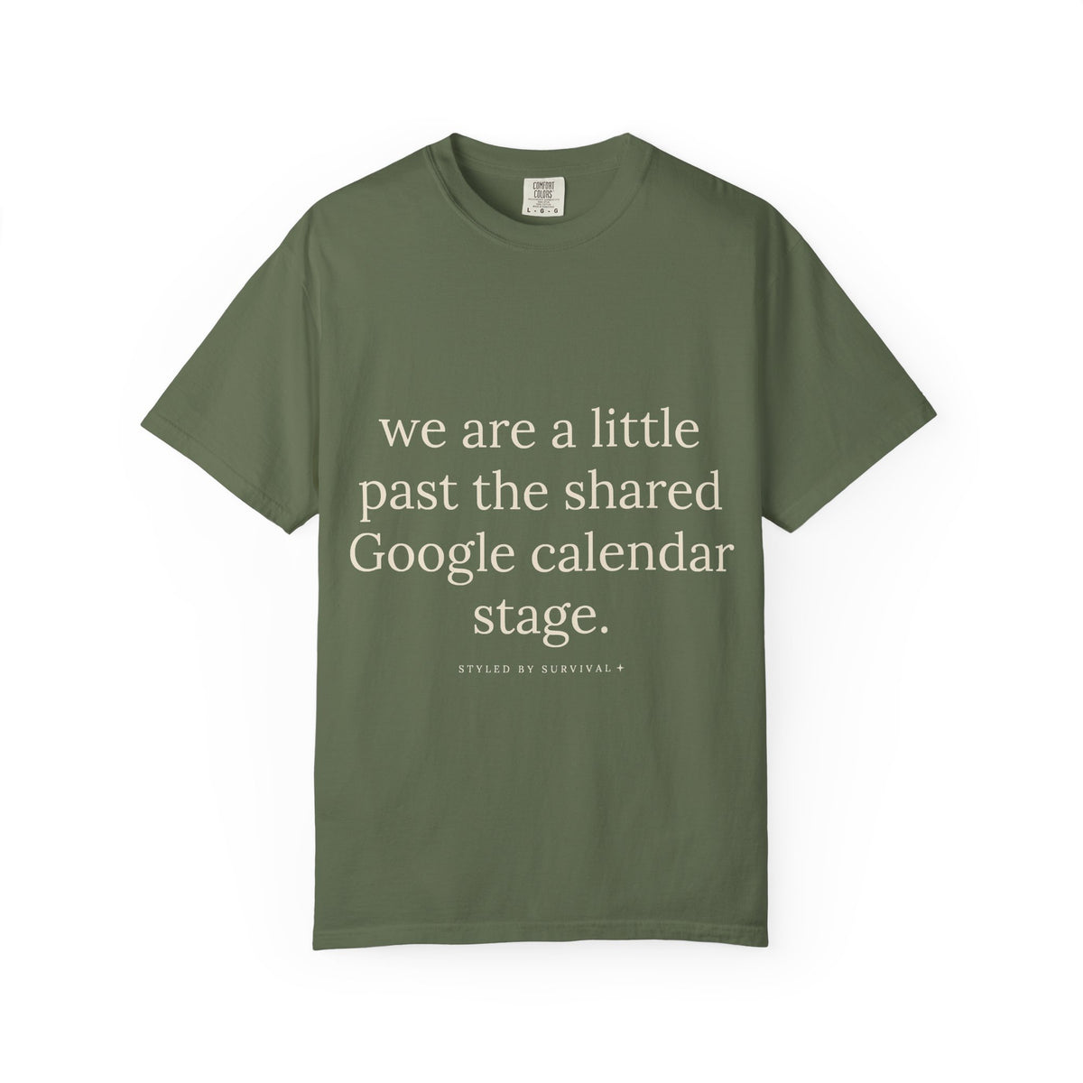 we are a little past the shared Google calendar stage.