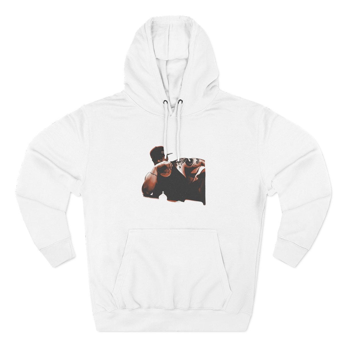 Three-Panel Fleece Hoodie
