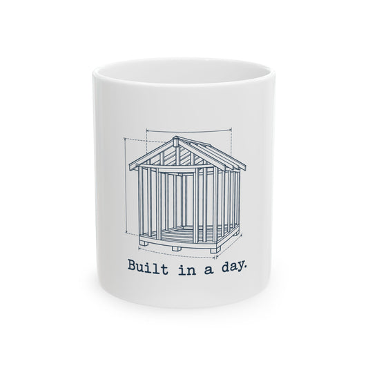 Blueprint Style Shed Built in a Day
