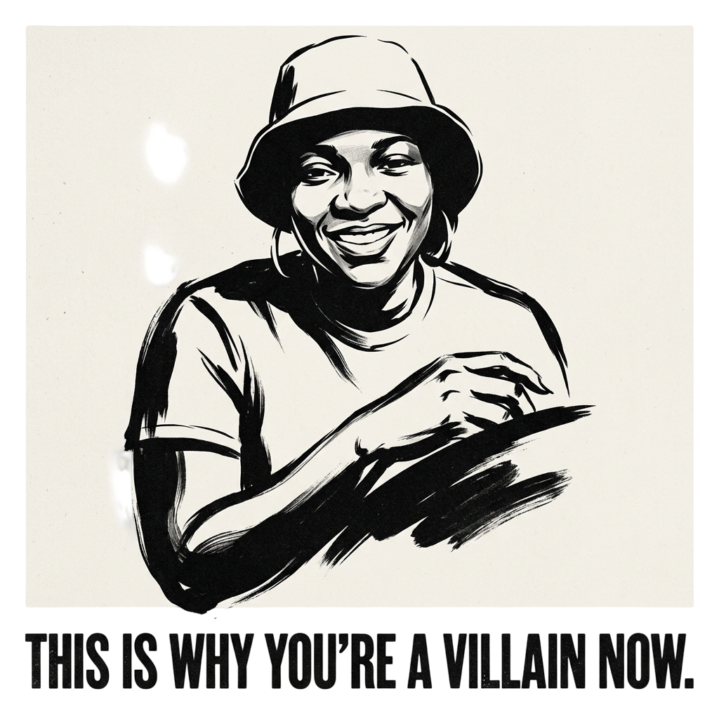 This is why you're a villain now.