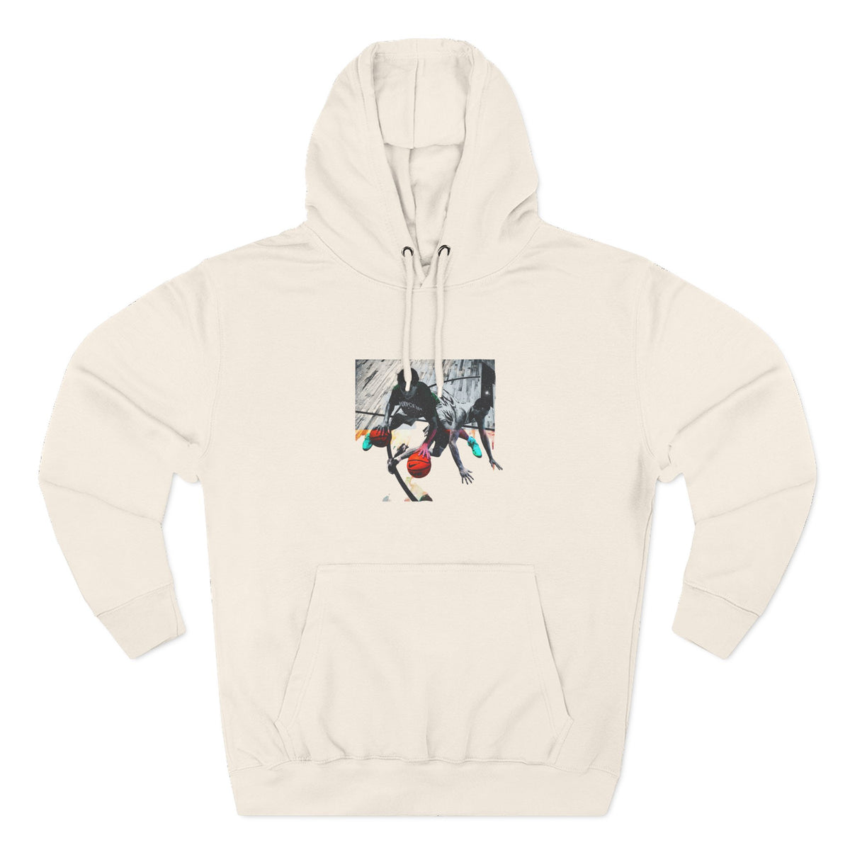 Three-Panel Fleece Hoodie