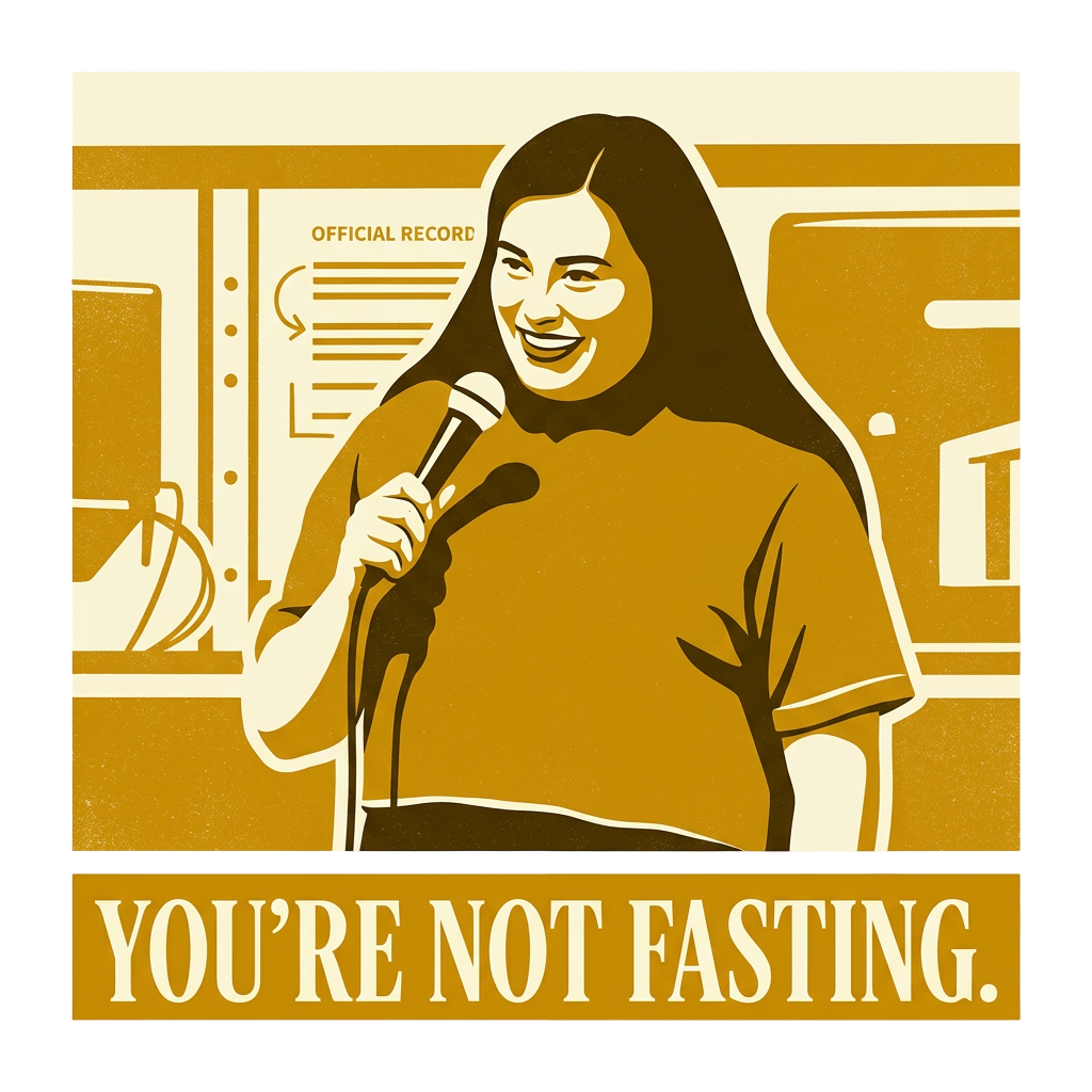 You're not fasting.
