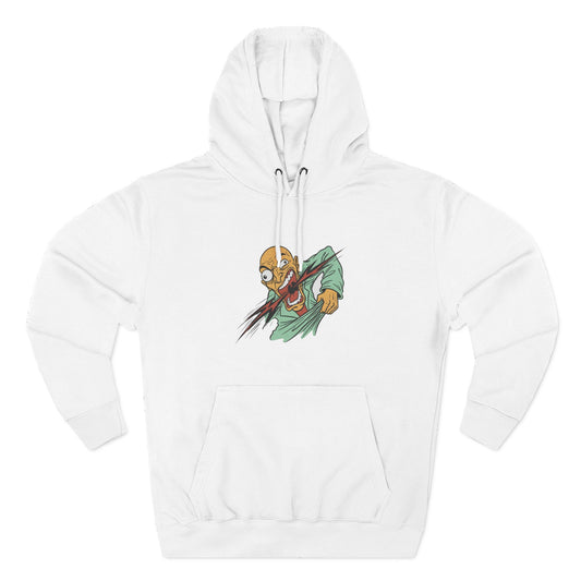 Three-Panel Fleece Hoodie