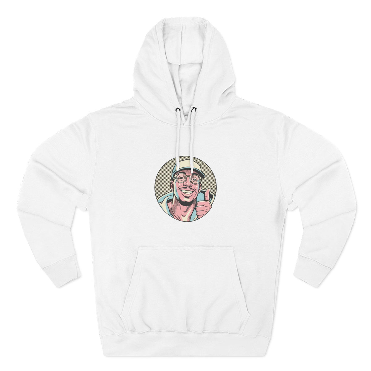Three-Panel Fleece Hoodie