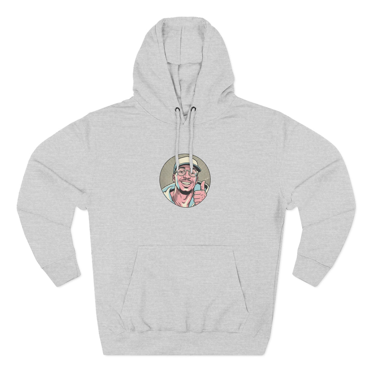 Three-Panel Fleece Hoodie