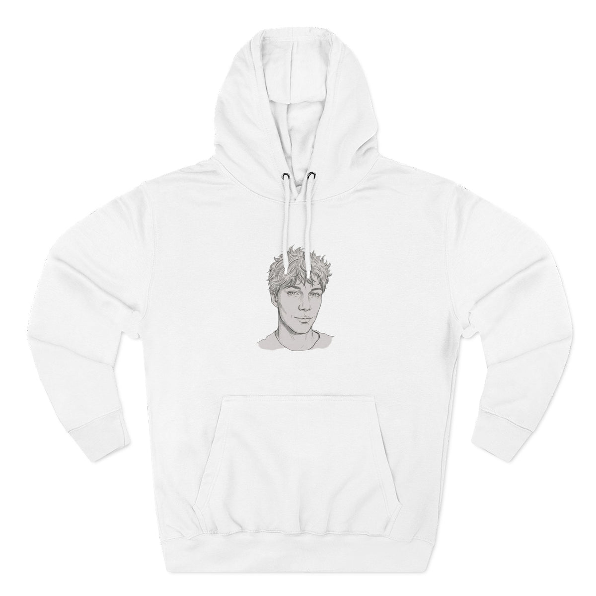 Three-Panel Fleece Hoodie