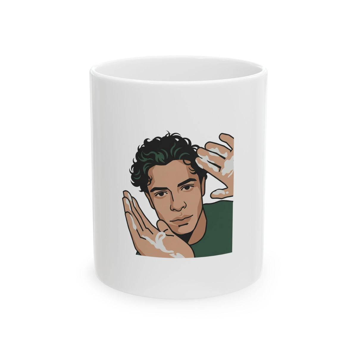 Iconic Cream Hands Portrait