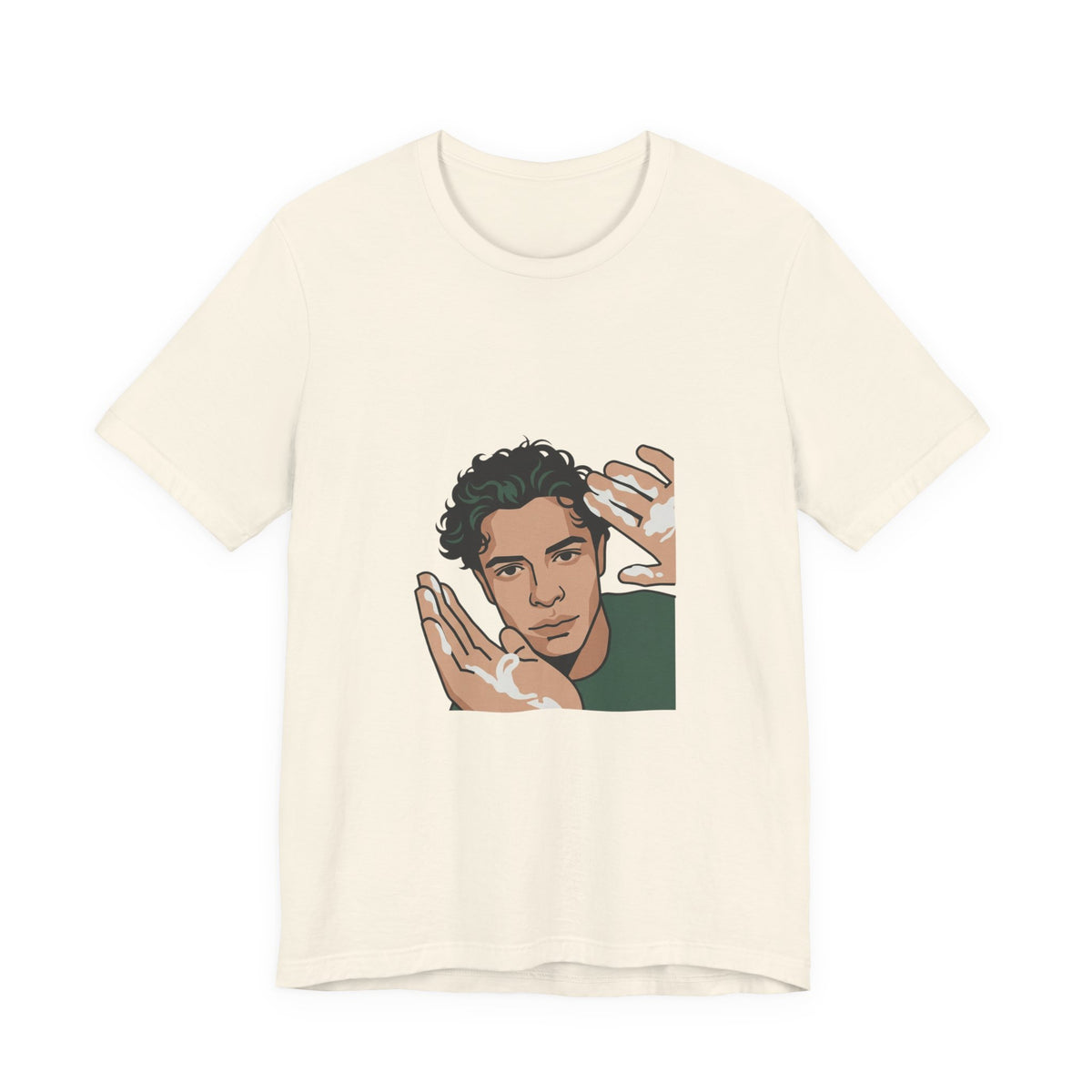 Iconic Cream Hands Portrait