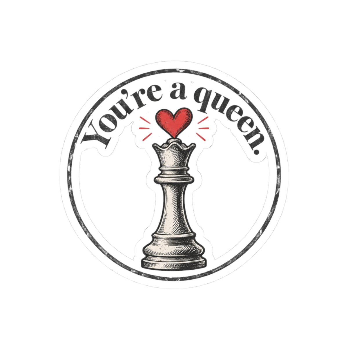 Queen with a Heart Crown