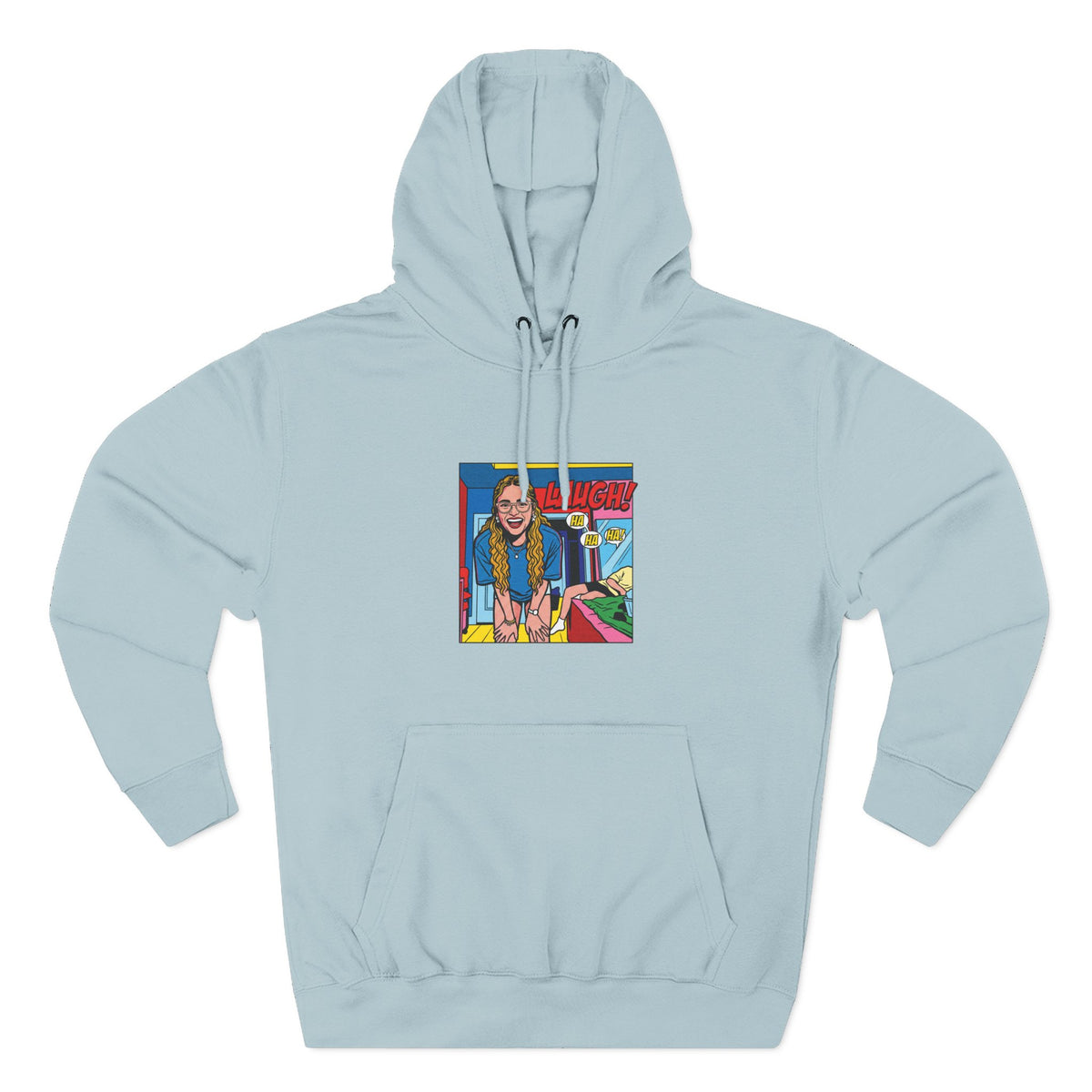 Three-Panel Fleece Hoodie