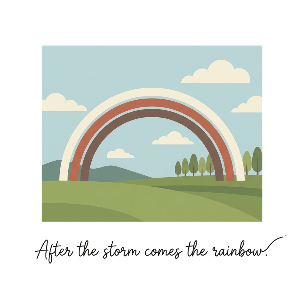 After the storm comes the rainbow