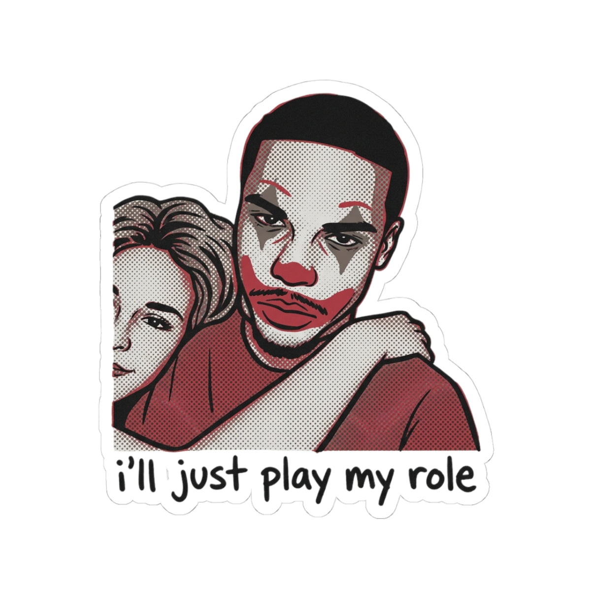 Sad Clown Plays His Role