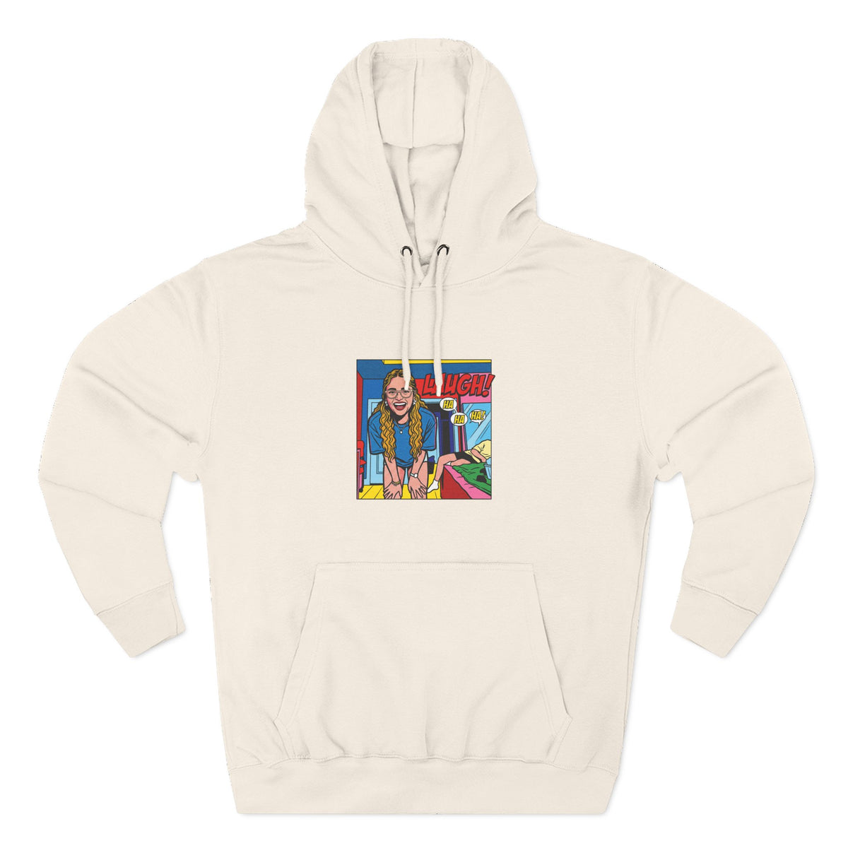 Three-Panel Fleece Hoodie