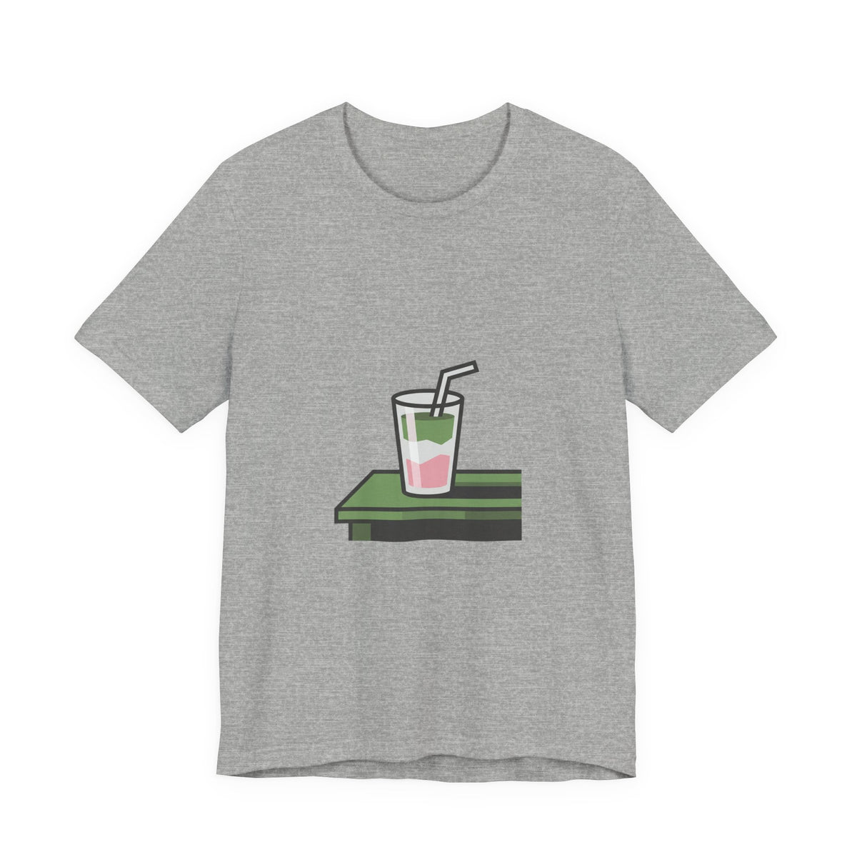 Aesthetic Layered Matcha Drink