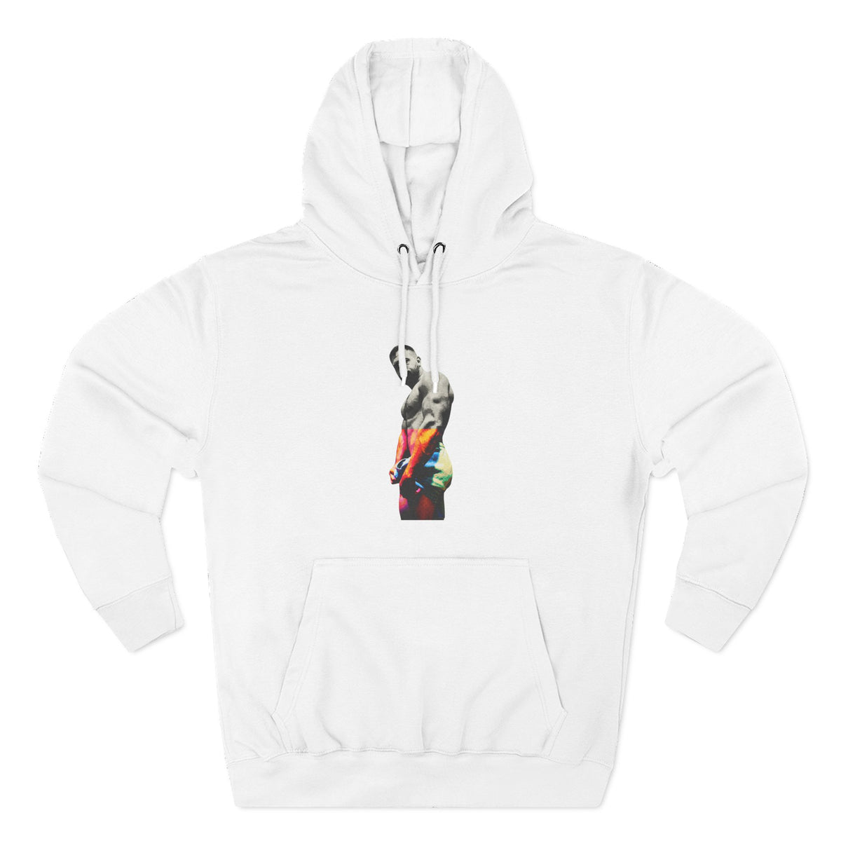 Three-Panel Fleece Hoodie